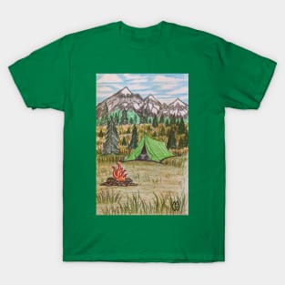 Camping in Bigfoot Territory T-Shirt